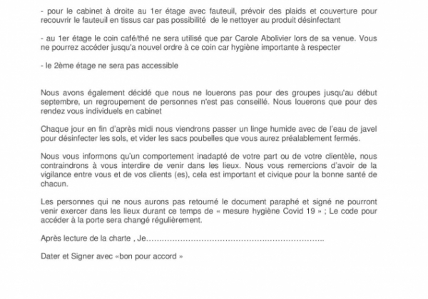Re ouverture des consultations des thérapeutes à l'Espace bien être st ay sous certaines conditions  - Photo 1