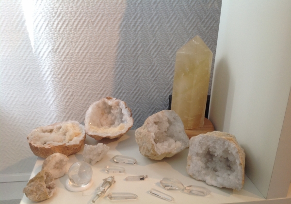 Géode de cristal de roche