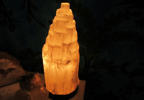 Lampes en sélénite 